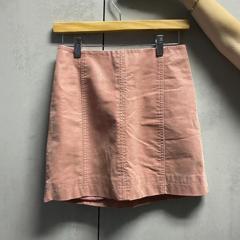 Pink Patent-Leather Skirt